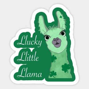 Llama st. Pattys day Sticker